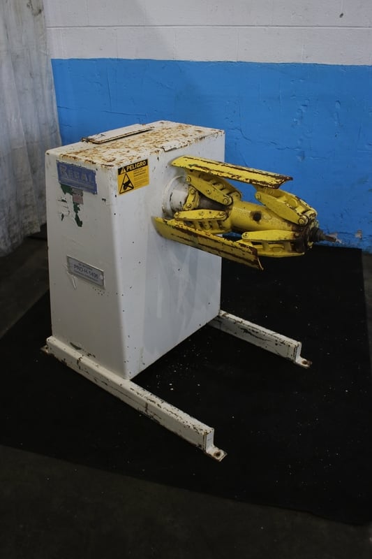 4000 lb. Regal #4000-12-SRNP-SDB, coil reel, 12" width, 48" outside dimensions, 12"-22" ID, drag brake