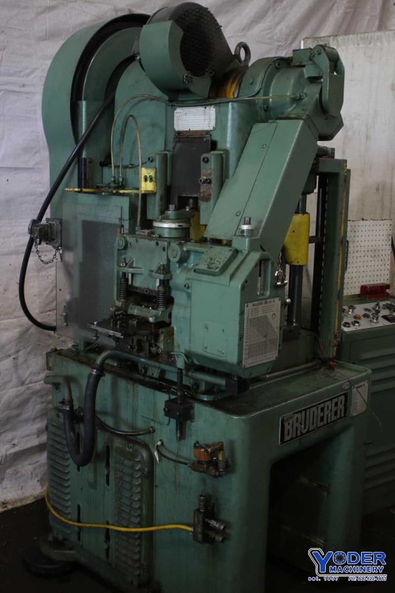 30 Ton, Bruderer #BSTA30, high-speed production press, 3-post, 1.57" stroke, 8" Shut Height, 1.57" adj.