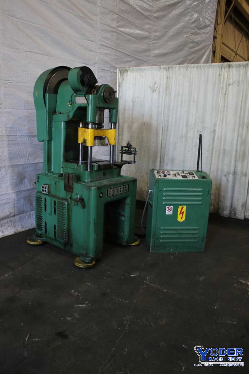 30 Ton, Bruderer #BSTA30, high-speed production press, 3-post, 1.57" stroke, 8" Shut Height, 1.57" adj.