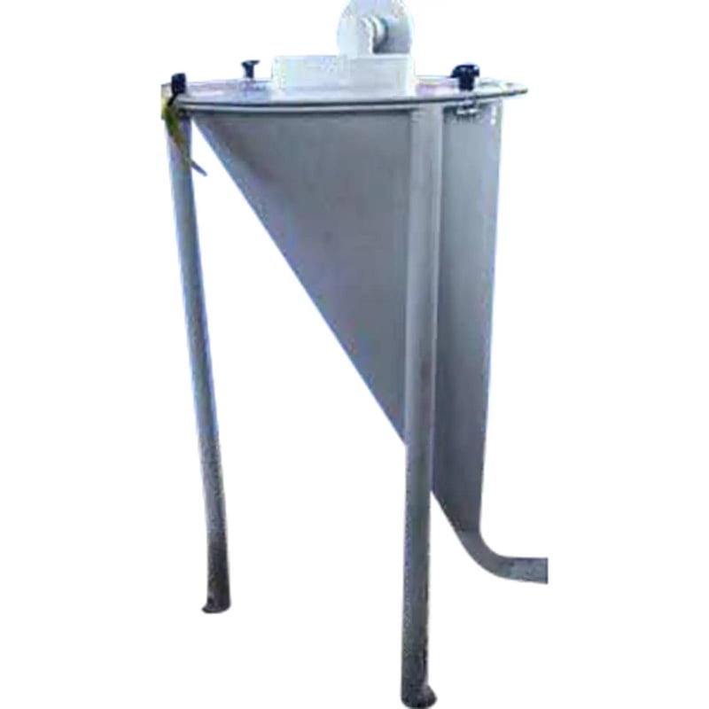 PickUp Hopper, 25 Gallon, 10" diameter Infeed port, 21/2" diameter