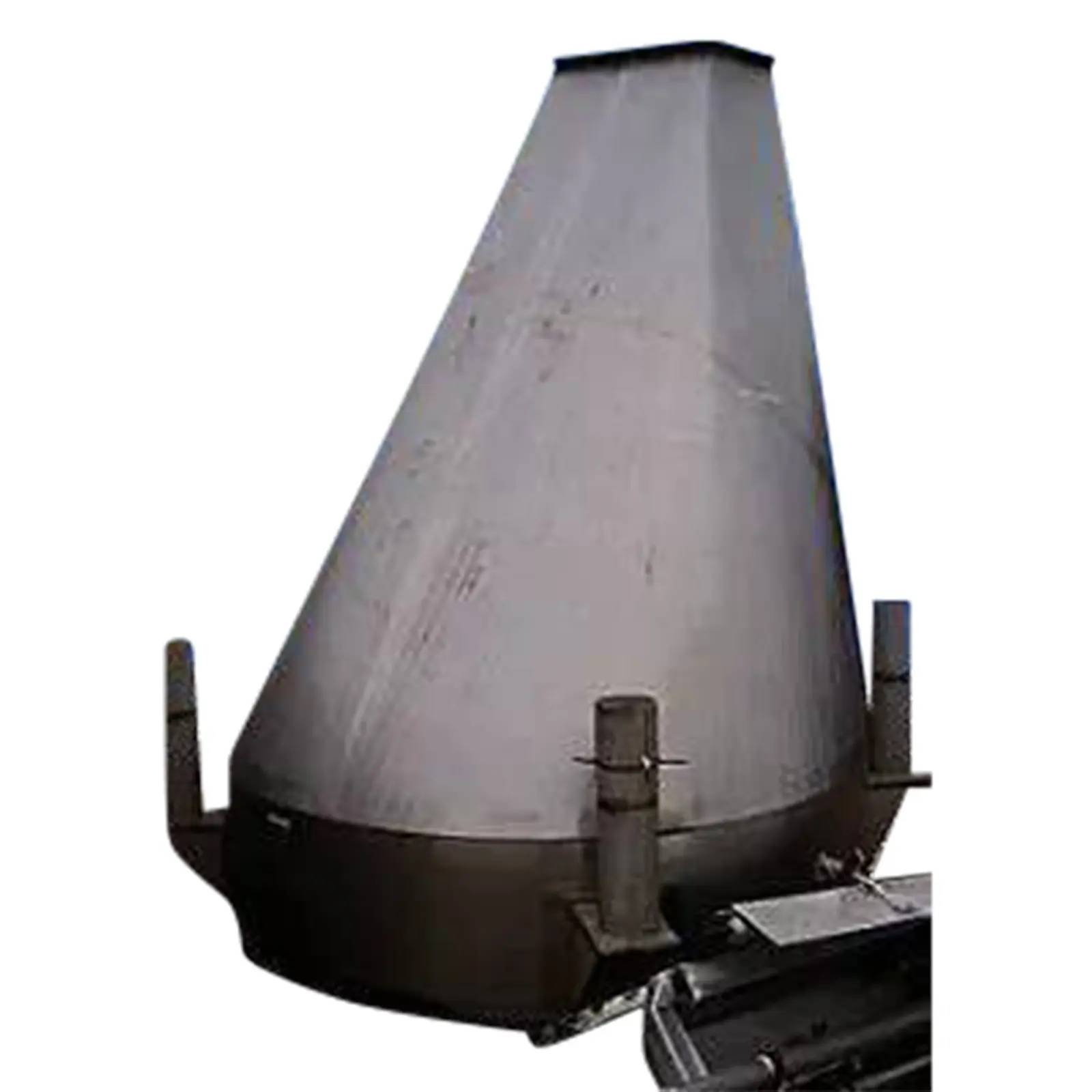 Stainless Steel Hopper, 38-1/2" L x 18" width infeed, 15-1/2". L x 14" width discharge.