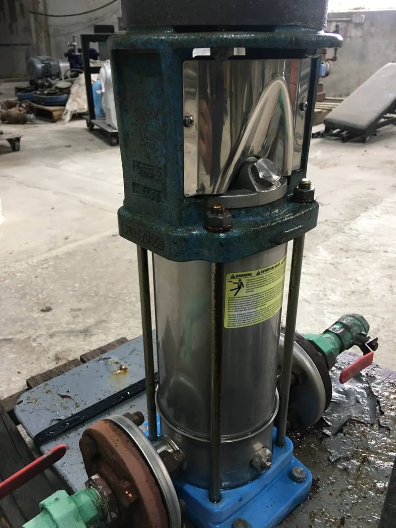 26 GPM, Goulds #5SV9FA30, Vertical Multi-Stage Pump, 3 HP, 3500 RPM max ...