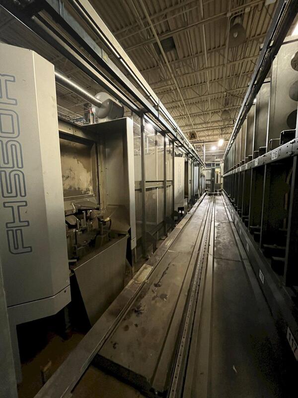 Toyoda #FH-550R, CNC horizontal machining center, 230 automatic tool changer, 15000 RPM, #50, 4-Axis, Fanuc