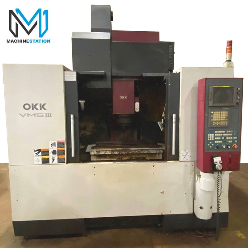 OKK #VM5-III, CNC Vertical Machining Center, 20 Automatic Tool Changer ...