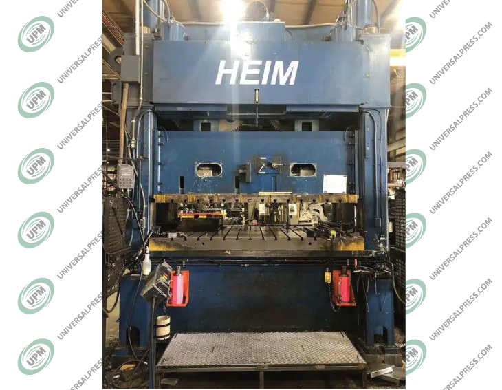 500 Ton, Heim S4500, 6" stroke, 21" Shut Height, 10" adj., 100" x70