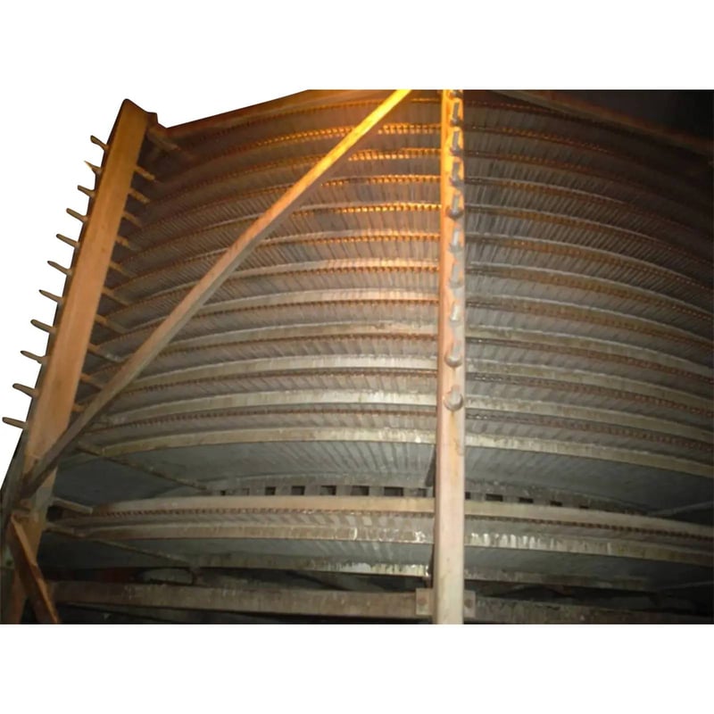 I.J. White, Double Spiral Freezer Conveyor, 3200 lbs/hr, 2 Towers, 1991