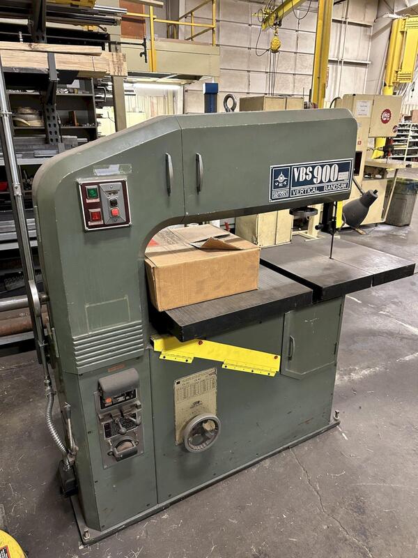 9" x 36" Jet VBS900, vertical bandsaw for Sale Surplus Record