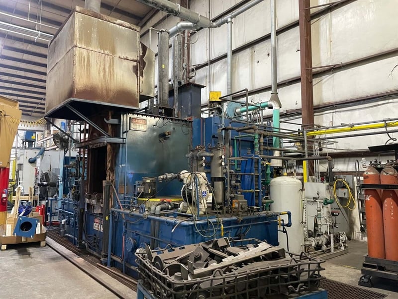 36" width x 48" L x 36" H Surface Combustion Super Allcase Integral Quench Furnace, Gas, 1800&deg;F