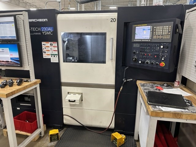 Hwacheon #Hi-Tech-230AL YSMC, 29.5" swing, 8" chuck, 2.5" bar, 15.74" diameter, 22.99" length, A2-6, barfeed