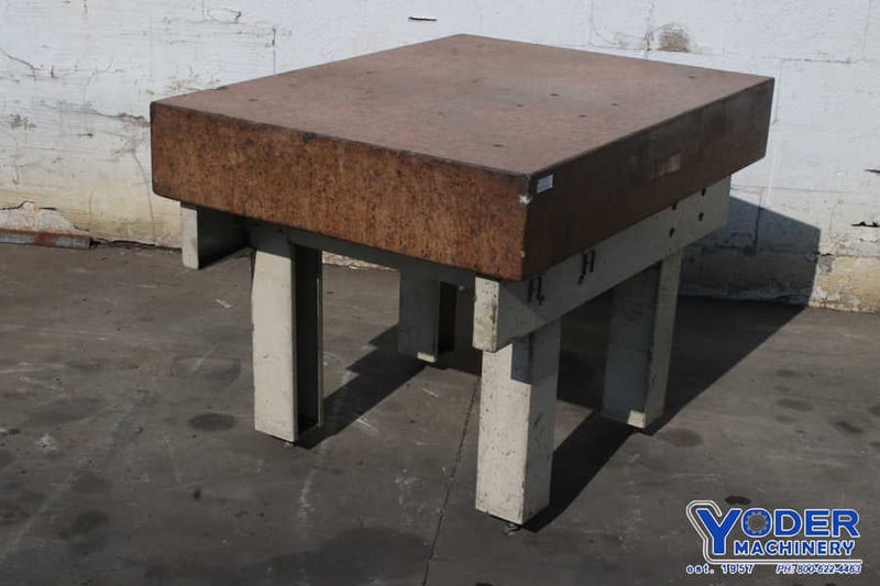36" x 4 8" x 8" Starrett, pink granite surface plate, grade B, #74259