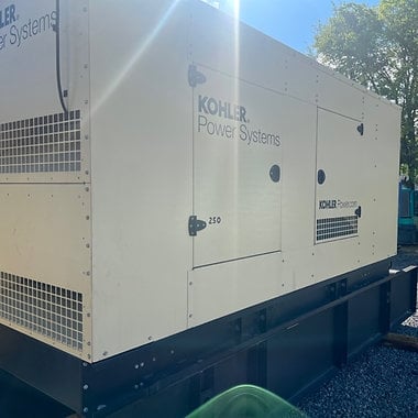 250 KW Kohler #250REOZJE, diesel generator, sound attenuated enclosure ...