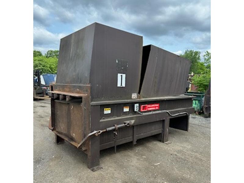 60" width x 54.5" PTR #2507-HD, Compactor, 2.5 cu.yd., 54.5" L x 60" width opening, 6" bore, 3.5" rod, 63