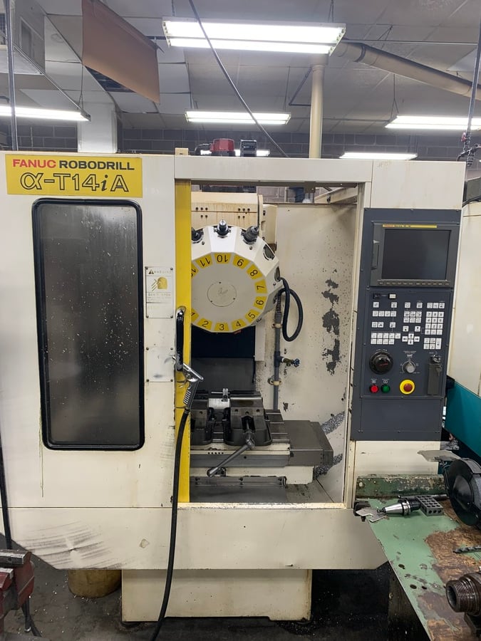Fanuc #Robodrill-Alpha-T14iA, vertical machining center, Fanuc 16iM, 20 ...