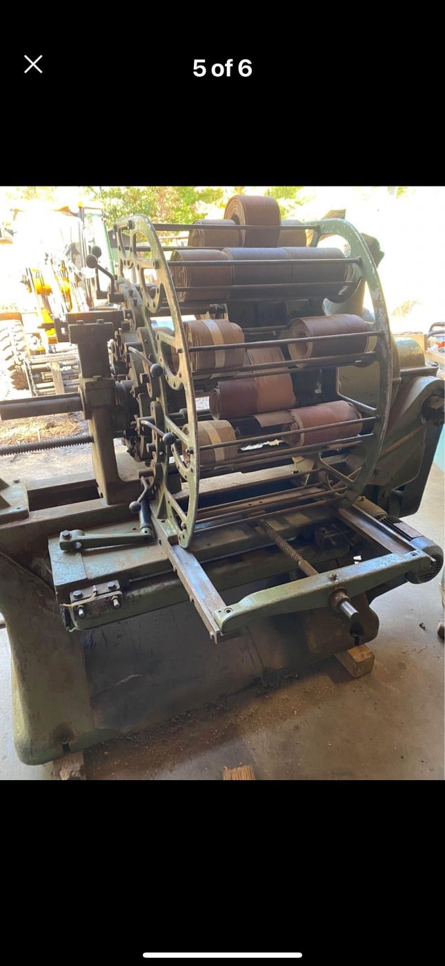 Hemple 10 Spindle Sander, lots of sand paper rolls included for Sale