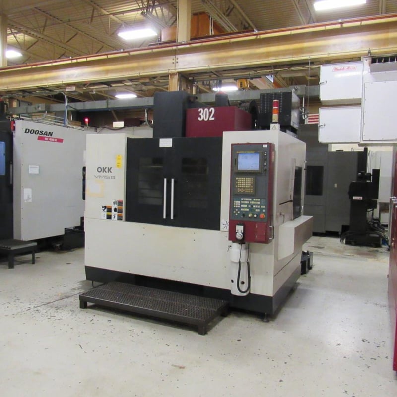 OKK #VM5-III, CNC Vertical Machining Center, Fanuc 180ifMB, 40" X, 20 ...