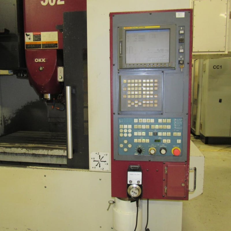 OKK #VM5-III, CNC Vertical Machining Center, Fanuc 180ifMB, 40" X, 20 ...