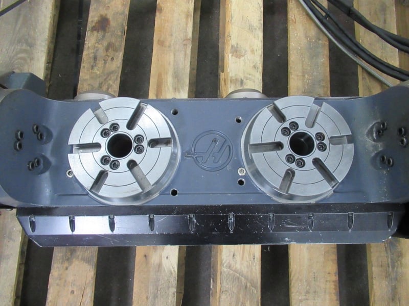 Haas TR1602, twin platter brushless Sigma 5 4th & 5th Axis programmable 2Axis Trunnion Table
