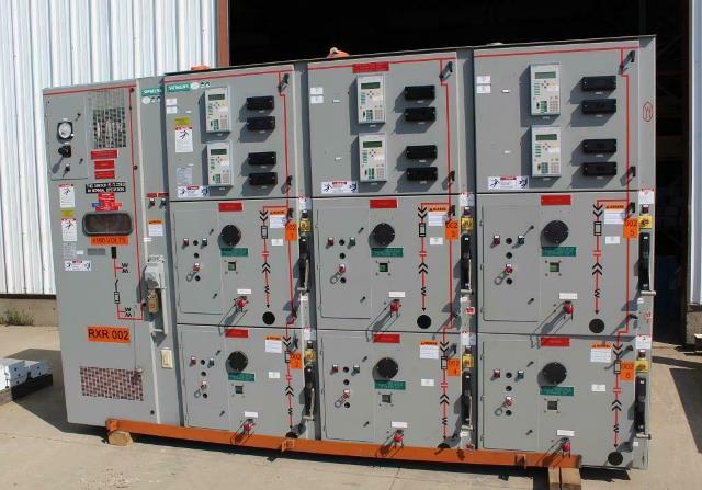 Siemens, Medium Voltage, Motor Control Center, 100 Amp, 5 KV, 6 each 400 Amp FVNR Starters Catalog Number