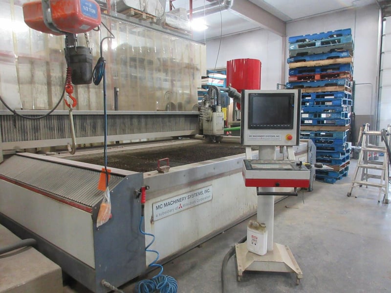 Mitsubishi #MWX4-612, Waterjet, 6' x 12', upgraded KMT Intensifier (Pro 60) 90000 psi, 2012