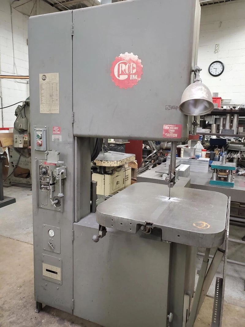 Grob, vertical metal bandsaw for Sale Surplus Record