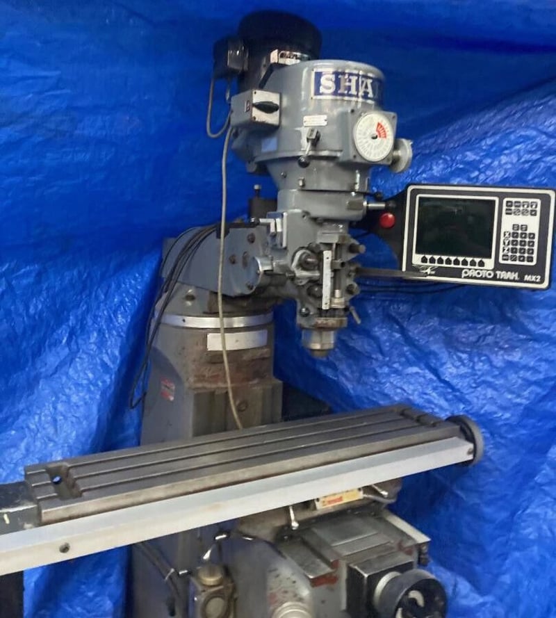 Sharp, CNC knee mill w/ Proto Trak, 2009 for Sale Surplus Record