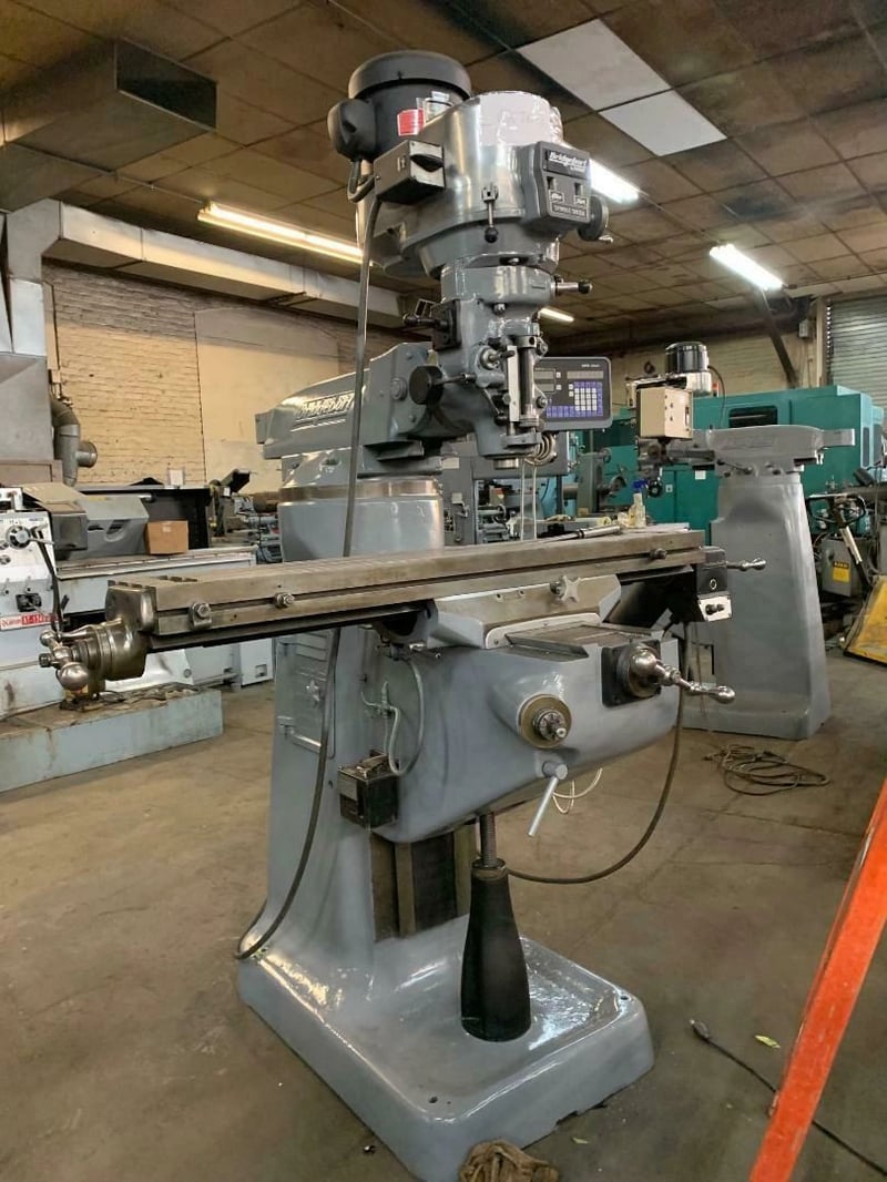 Bridgeport, milling machine, varispeed, tooling, vise, collets, drill