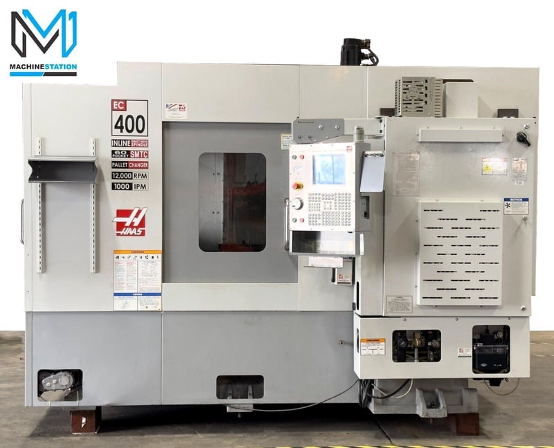 Haas #EC-400-4AX, CNC horizontal machining center, 60 side mount tool changer, 22" X, 25" Y, 22" Z, 12000
