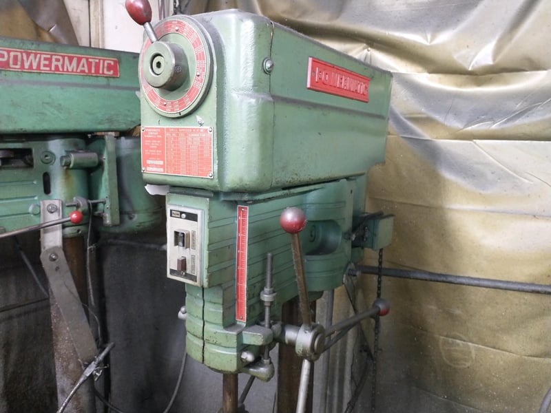 15" Powermatic #1150, heavy duty drill with automatic feed, serial #815V1880
