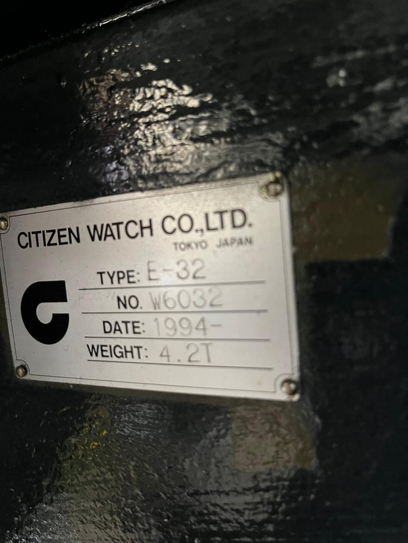 Citizen #E32, screw machine with Iemca bar feeder, 6-Axis