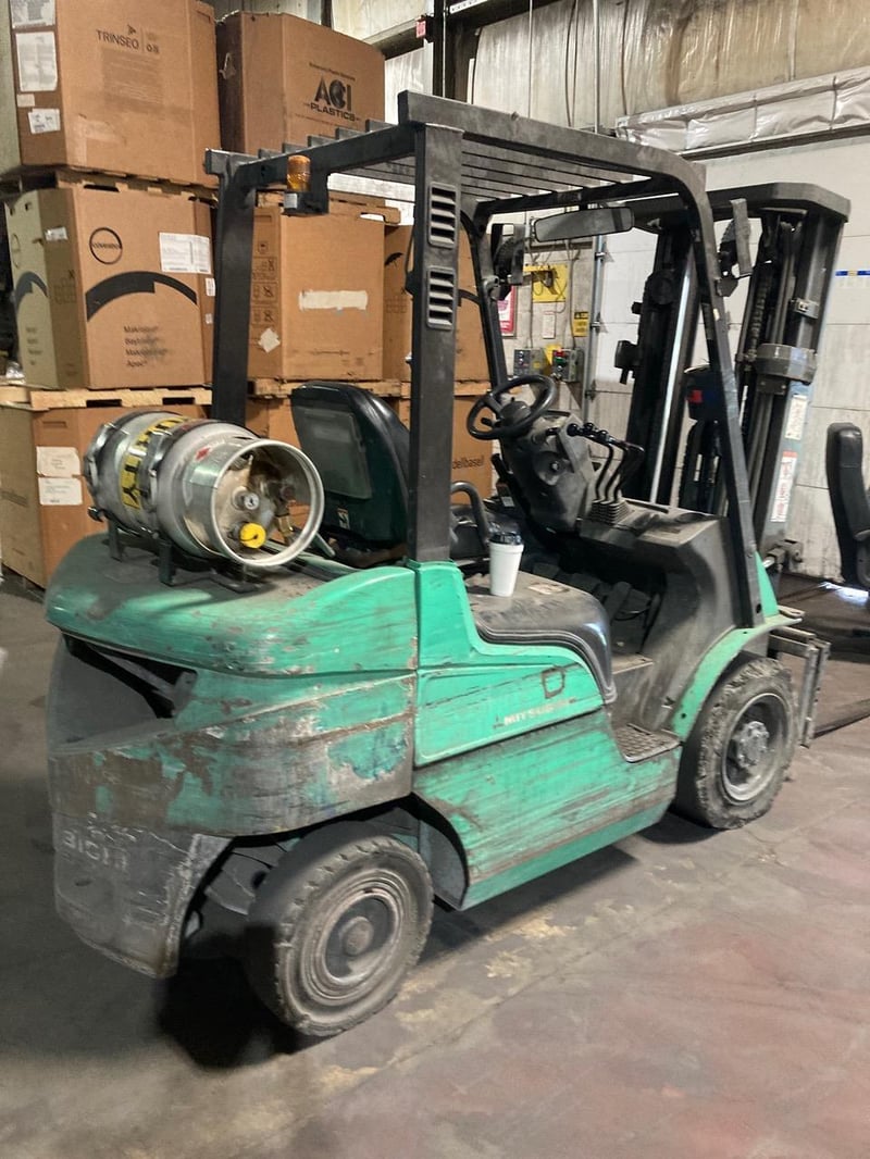 4600 lb. Mitsubishi #FG25N, forklift, side shift, 132