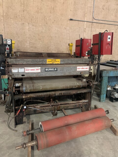 Burkle Dal11300, Roll Coater, 1300mm width capacity, 380mm panel