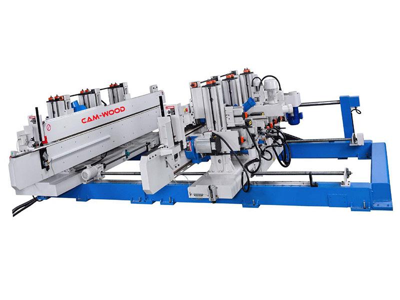 Cam-Wood #Set-49-DET-CKX, Double End Tenoner for Click System, 9-Head, 2-1/4" max thickness, 50" max work