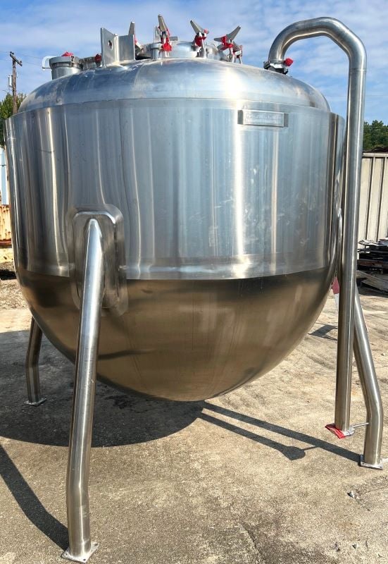 Used 65 Gallon Stainless Steel Insulated Thermal Sanitary Mix Tank Kettle  for Sale