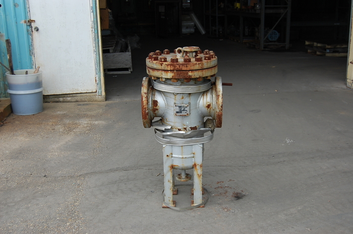 Hayward-Tyler Industrial Basket Filter, Carbon Steel, 8" Inlet/Outlet, 312/-2 psi @ 300 F, Used