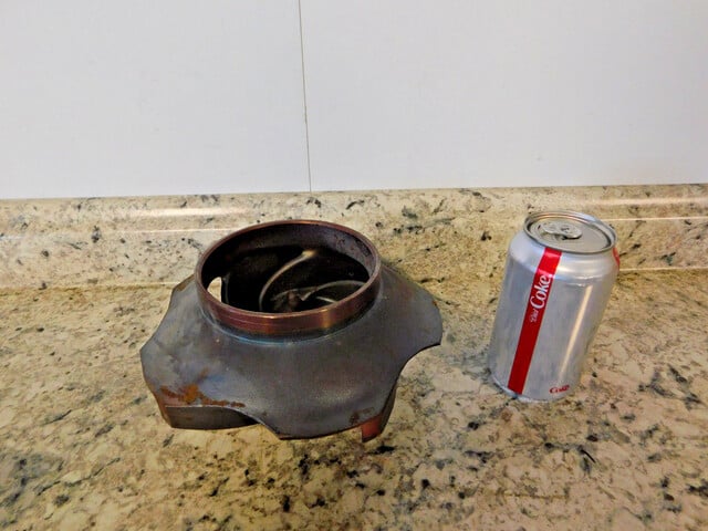 Pump Impeller, 7-1/2" diameter, 5 Vane, CD4M, NEW