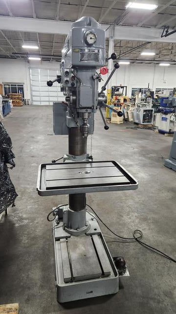 13.38" Alzmetall #AB4, drill press, 6.69" stroke, 13.386" throat