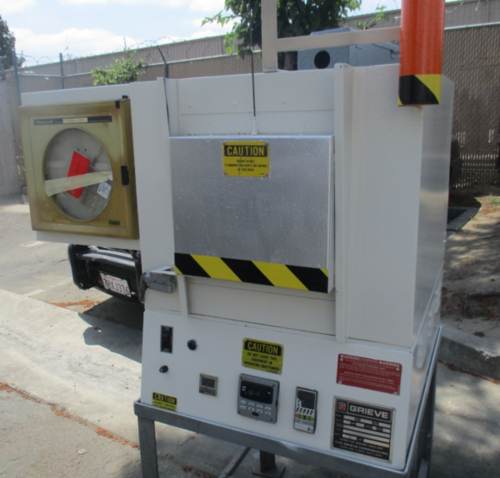 12" width x 18" H x 8" D Grieve #BMPC-12188, electric box furnace, 2300° F.
