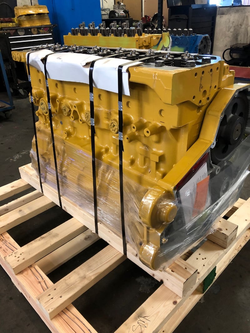 425 HP Caterpillar 3406B Remanufactured Standard Long Block Engine ...