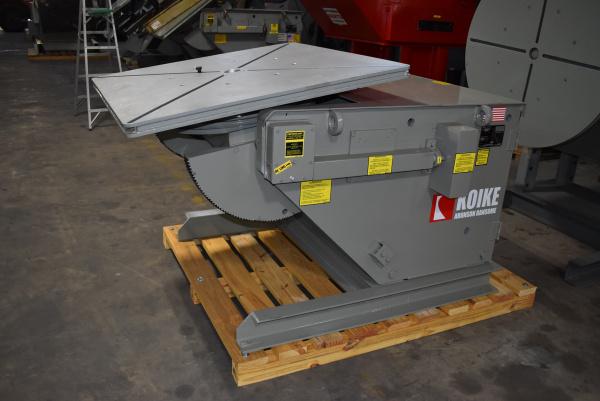 10000 lb. Koike Aronson #HD100-VF, welding positioner, 48" x48" table, hand pendant controller, 2023