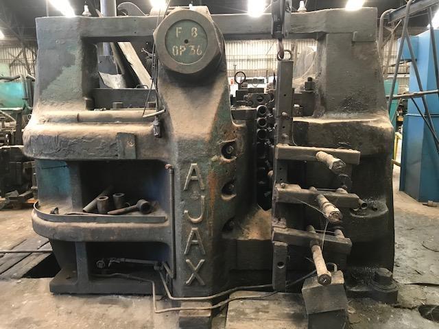 7" Ajax, horizontal upsetter, 20" stroke, 9-1/2" die opening, 13" stock gather, 125 HP, 25 SPM