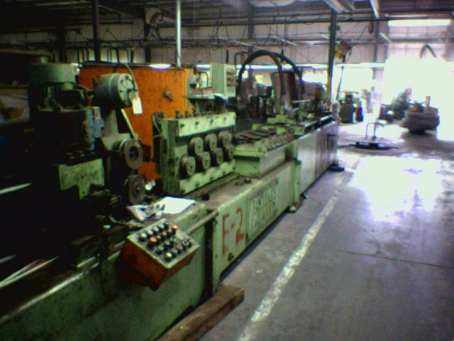Fastener Engineers #HDC-1000 Hydra Cropper, hydraulic wire draw, 14 roll 2 plane straightener, 1974