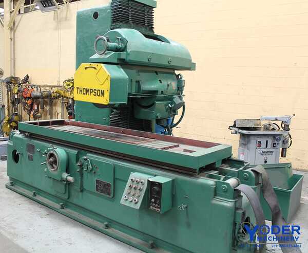 14" x 48" Thompson #4C, horizontal surface grinder, power elevation, 40 HP, 1981, #14702