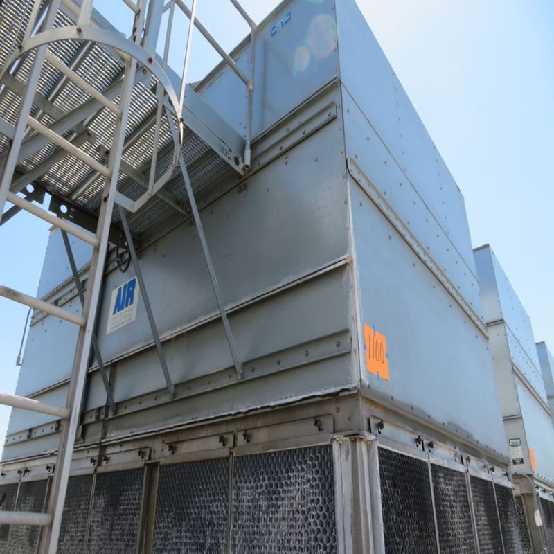 518 Ton, Evapco #AT-112-418, Cooling Tower, Stainless Steel, 11' 11" width x 18' L x 16' 6" tall Tower
