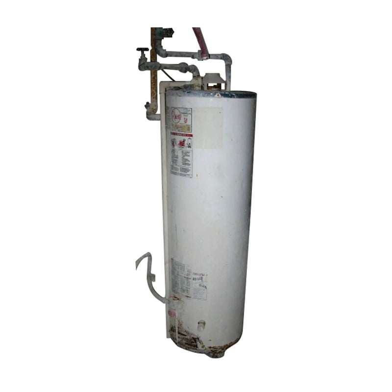 34000 BTUH Rheem 21V407 Fury hot water heater, 40 gallon, 5"14