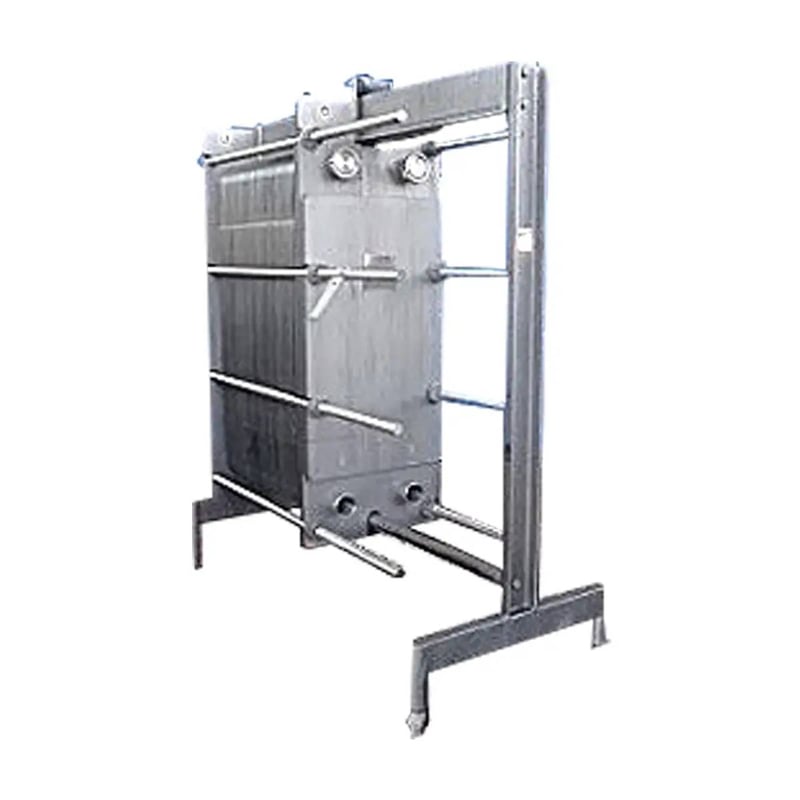 500 sq.ft., Paul Mueller, AT161B-10S/S, Accu-Therm plate heat exchanger, 104 Stainless Steel plates, 75 psi
