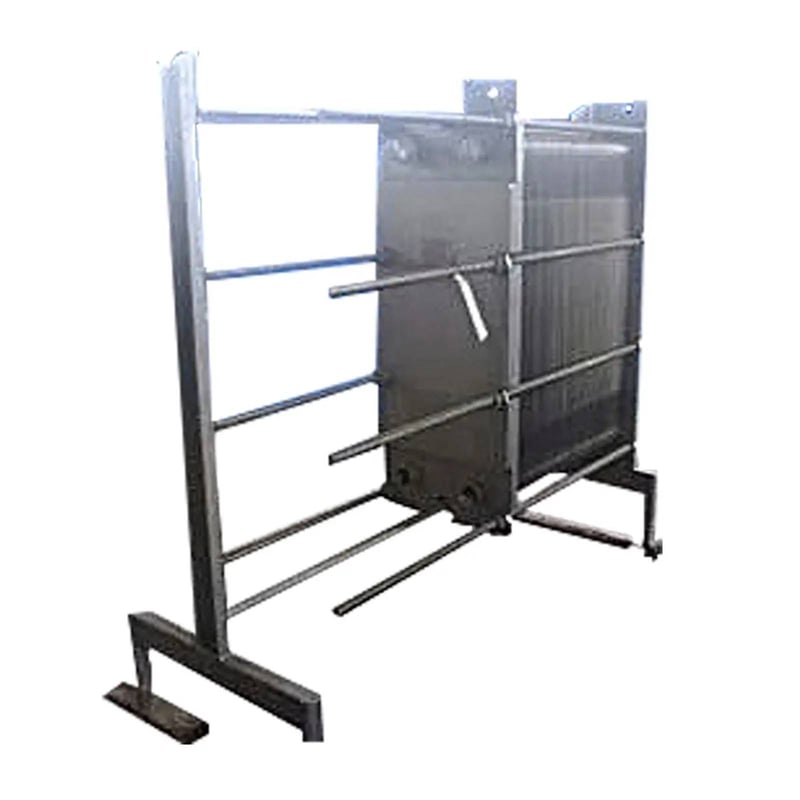 589 sq.ft., Paul Mueller, AT161FFB-10, Accu-Therm plate heat exchanger, (118) Stainless Steel plates, 75 psi