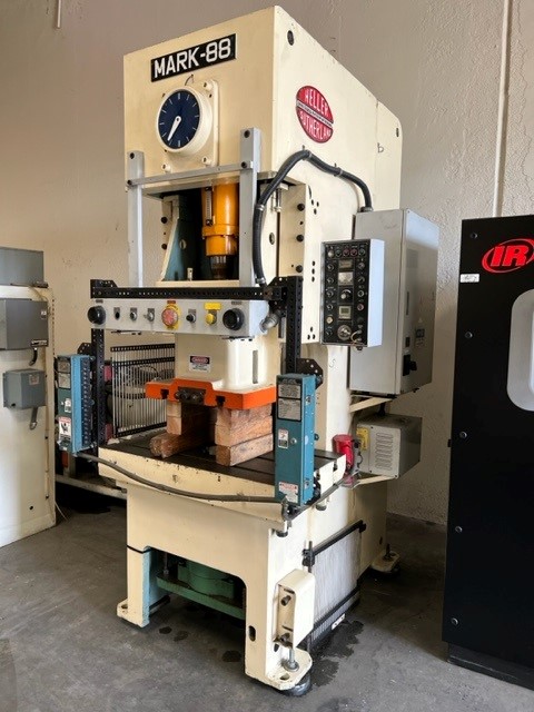 88 Ton, Sutherland #Mark-88, OBS Punch Press, 3.9" stroke, 55-130 SPM, 22.8" die height, 10 HP