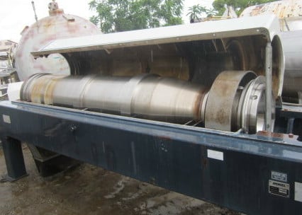 Andritz #D5LL, Decanter Centrifuge, 520 mm diameter Bowl, 65000 liters/hr., 3000-3200 RPM, 30-70 F max temp.