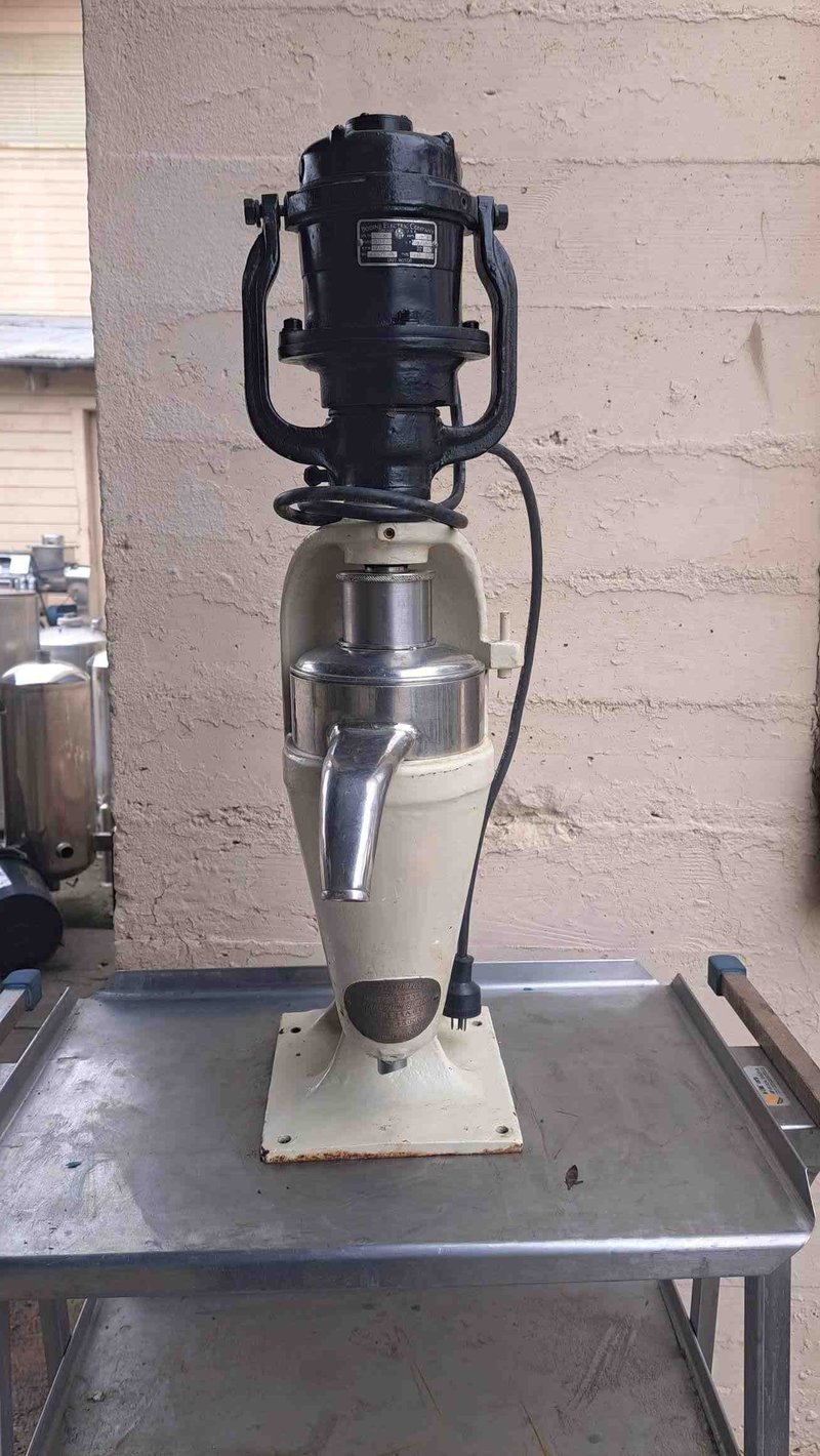 Sharples #M-451-24-8R34, Super Centrifuge, Stainless Steel, 25000 RPM bowl, 1/10 HP, 100/125 V