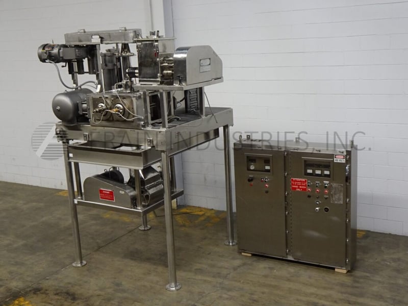 Fitzpatrick #4LX10D, 316 Stainless Steel, free standing roller compactor, chilsonator with onboard Stainless